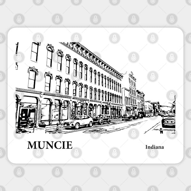 Muncie Indiana Sticker by Lakeric